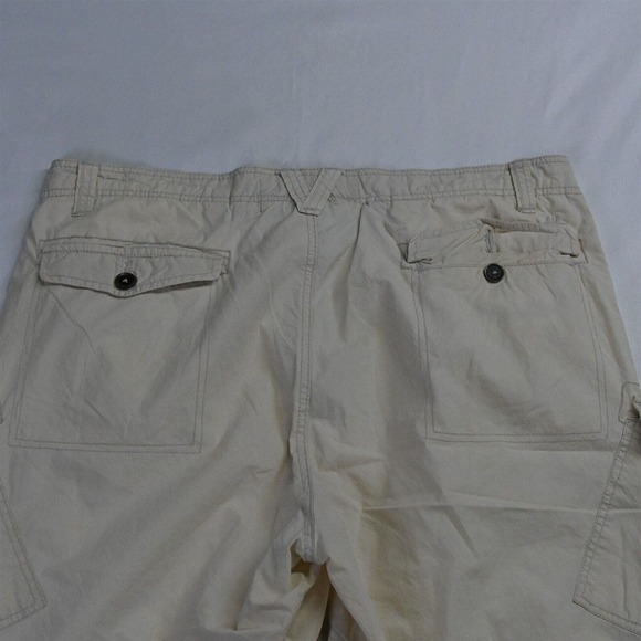 Mantaray 38 x 9" Khaki Lightweight Poplin Cargo‎ Shorts - Picture 6 of 7